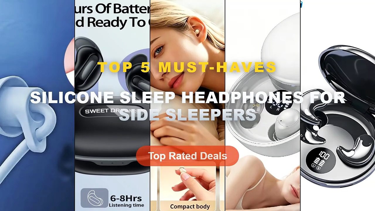 Cheap & Best Silicone Sleep Headphones For Side...