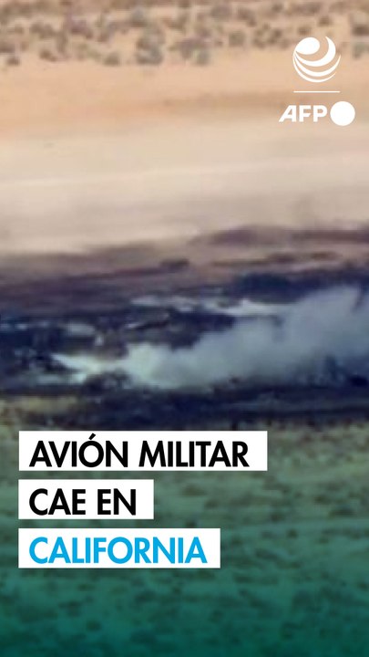 Caza estadounidense se estrella cerca de base militar en California