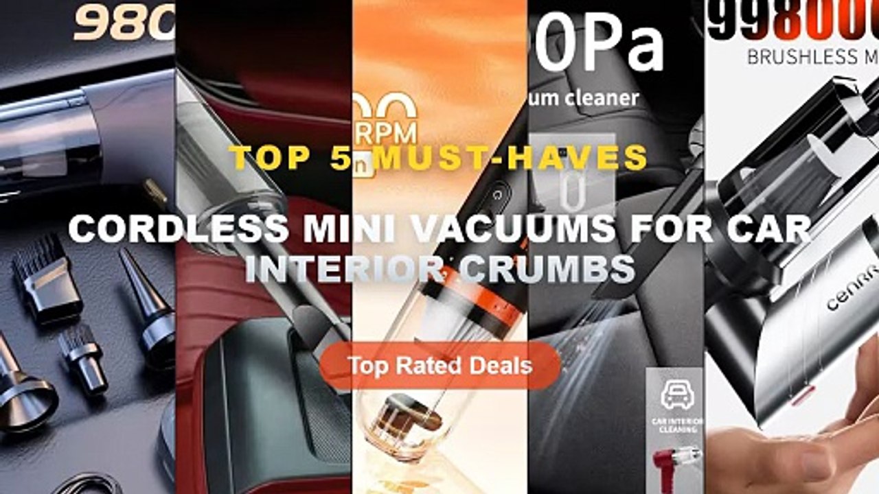 Cheap & Best Cordless Mini Vacuums For Car Interior Crumbs Unboxing & Review