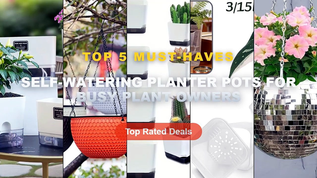 Amazing Self Watering Planter Pots For Busy Plant Owners You Need To See