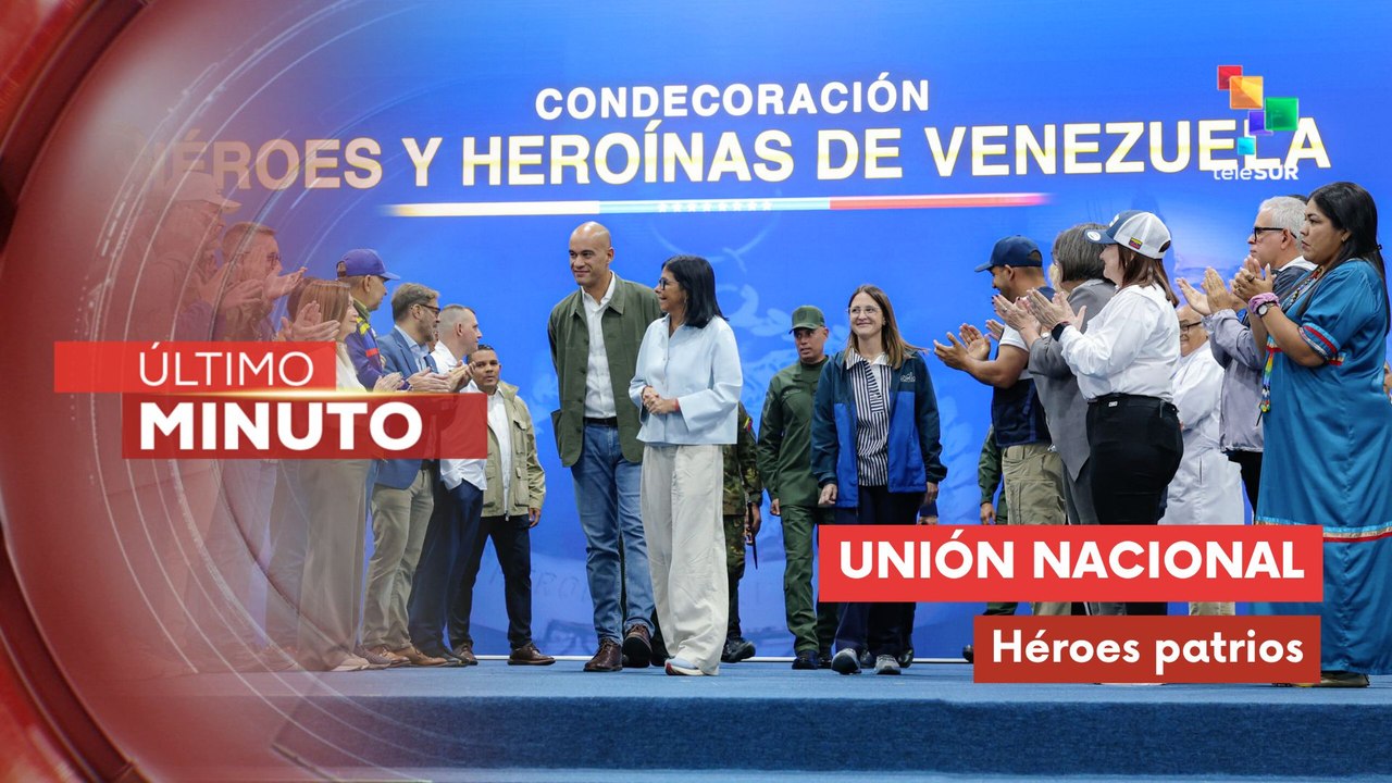 Pdta. encargada de Venezuela condecoró a funcionarios por atención tras terremotos