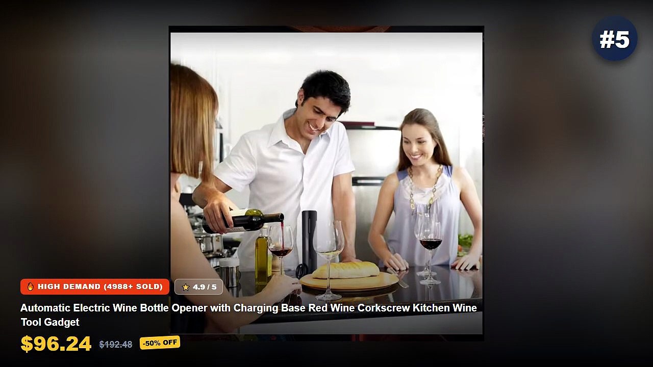 Don't Buy Rechargeable Electric Wine Openers And Bottle Gadgets Before Watching This! - 4 in 1 Electric Bottle Wine Open...