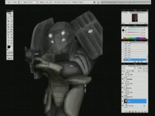 Colorisation sous Photoshop - Exosquelette F.E.A.R. - iMo