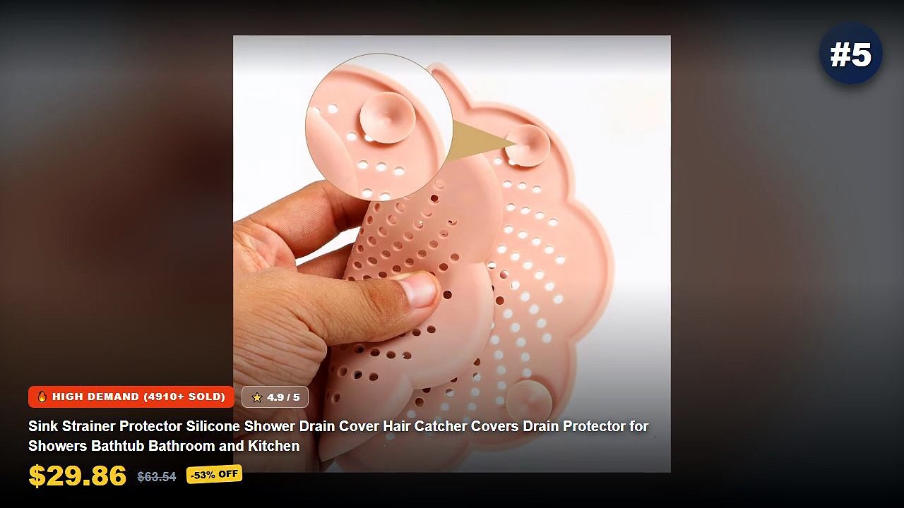 Best Silicone Drain Hair Catchers For Clogged Showers on AliExpress | Review - Silicone Sink Hair Catcher Drain Filter A...
