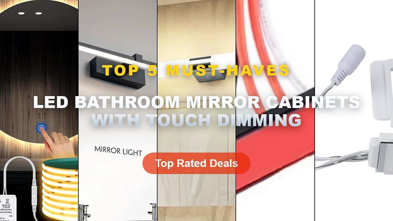 Amazing LED Bathroom Mirror Cabinets With Touch Dimming You Need To See - Led Mirror Lights Wall Lamps Bathroom Waterpro...