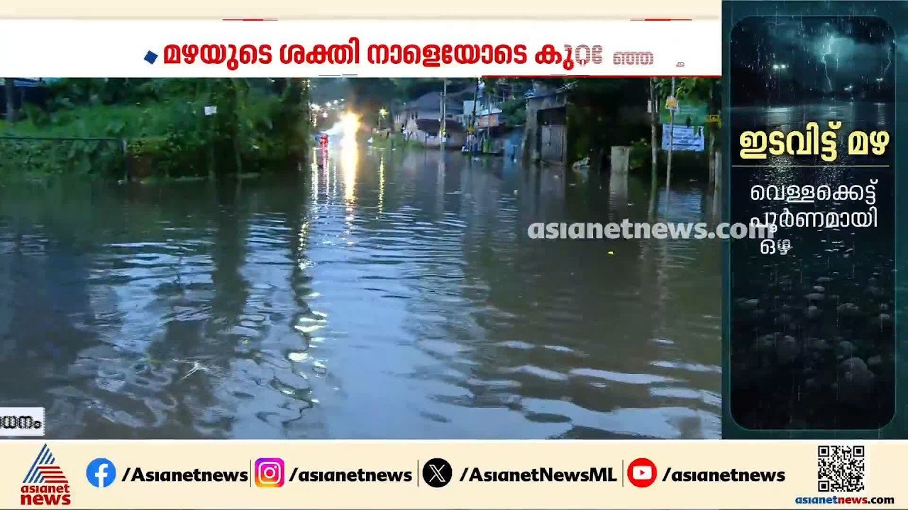 കോഴിക്കോട് മഴയ്ക്ക് നേരിയ ശമനം; ചുരത്തിലും മലയോ...