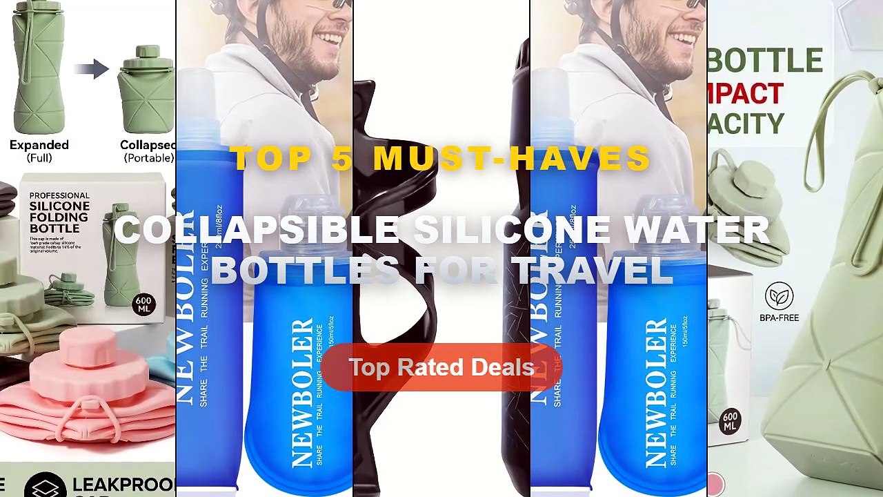 Best Collapsible Silicone Water Bottles For Travel on AliExpress | Review - 600ML Collapsible Silicone Water Bottle BPA ...