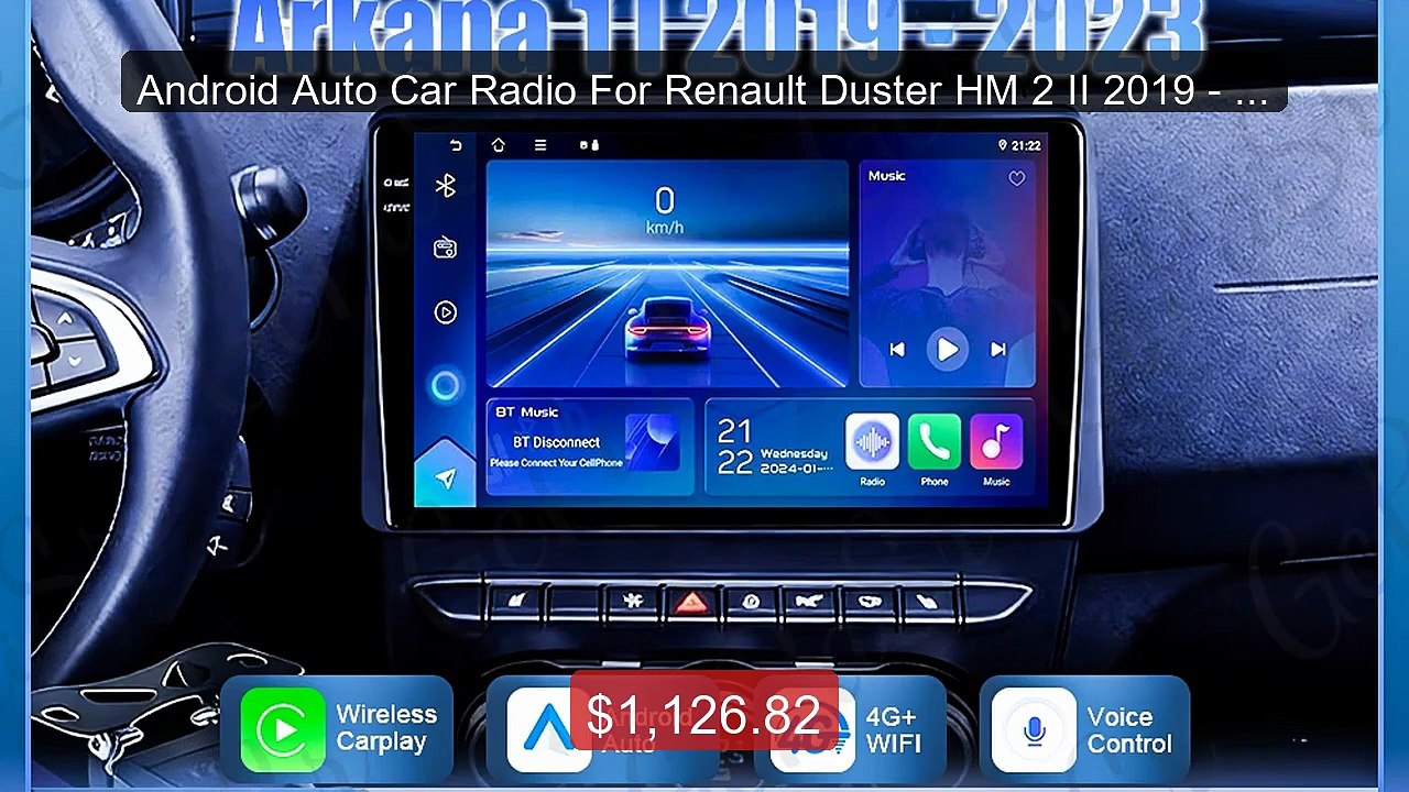 Android Auto Car Radio For Renault Duster HM 2...