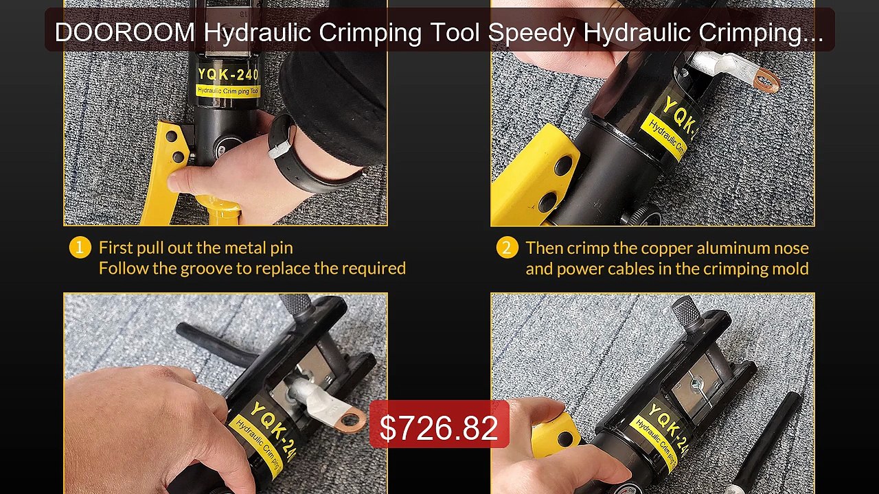 DOOROOM Hydraulic Crimping Tool Speedy Hydraulic Crimping Pliers YQ... -- Top Rated 2026 | Buy Now!
