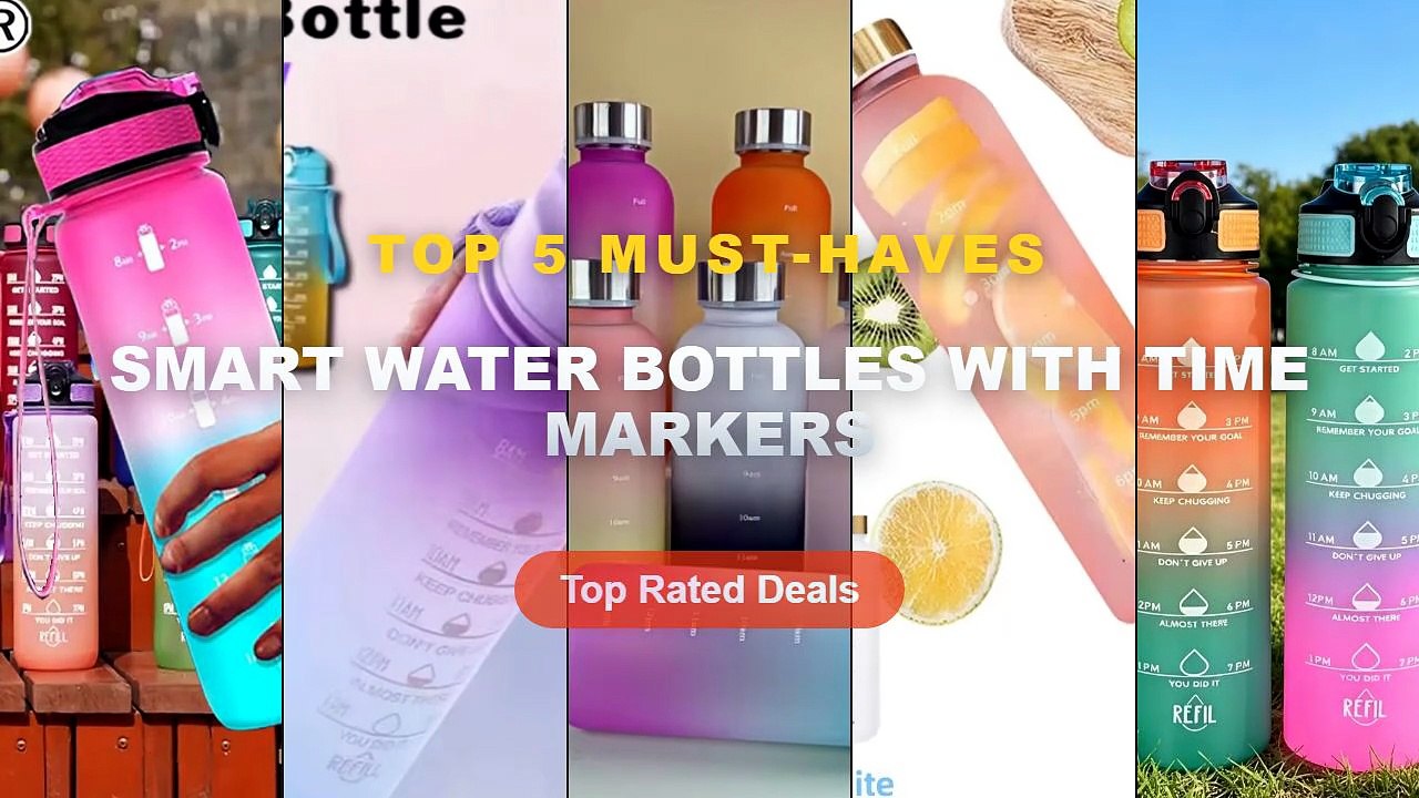 Don't Buy Smart Water Bottles With Time Markers Before Watching This! - 1000ML Bottle With Time Marker Motivational Reus...