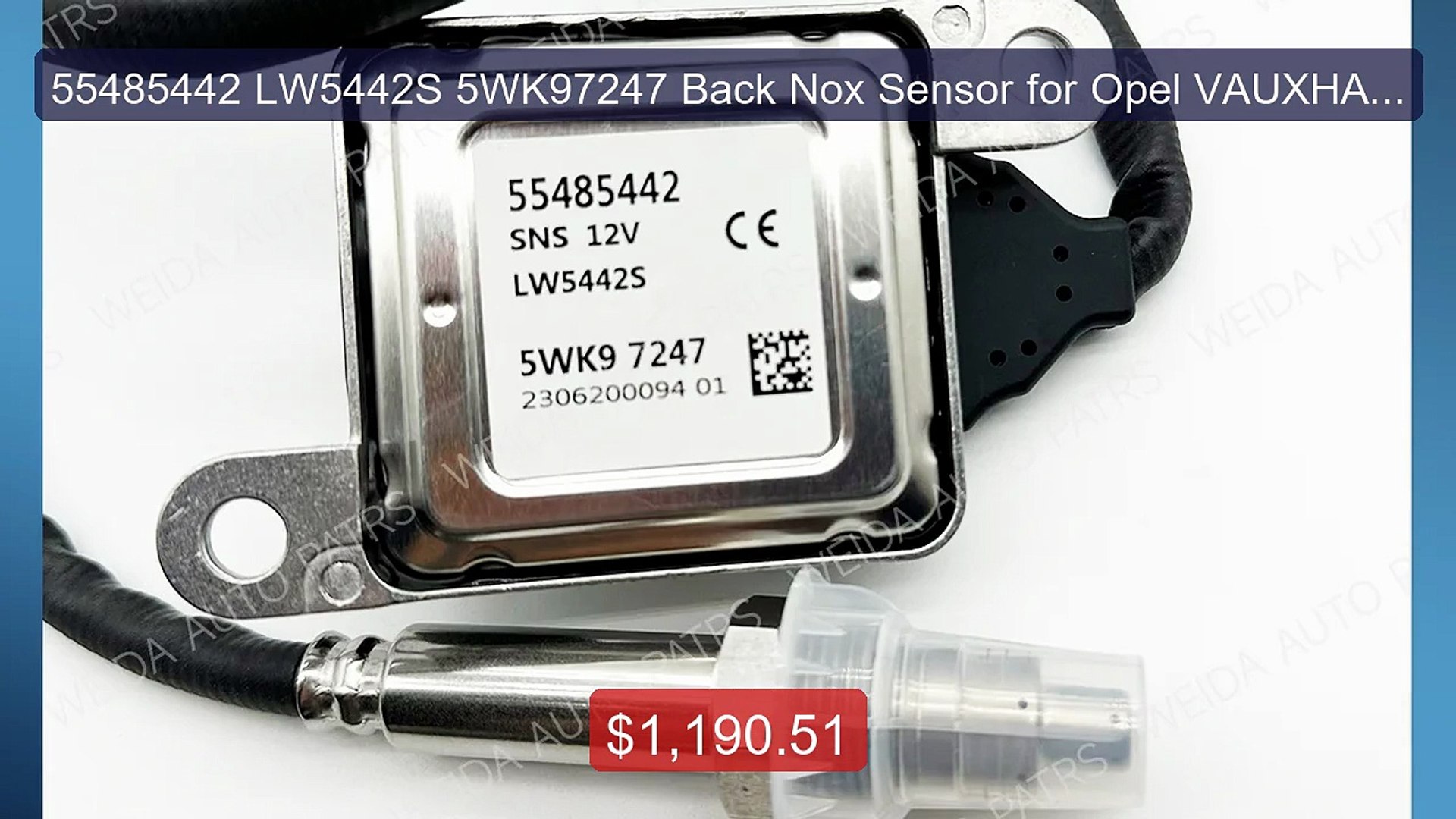 55485442 LW5442S 5WK97247 Back Nox Sensor for Opel VAUXHALL
