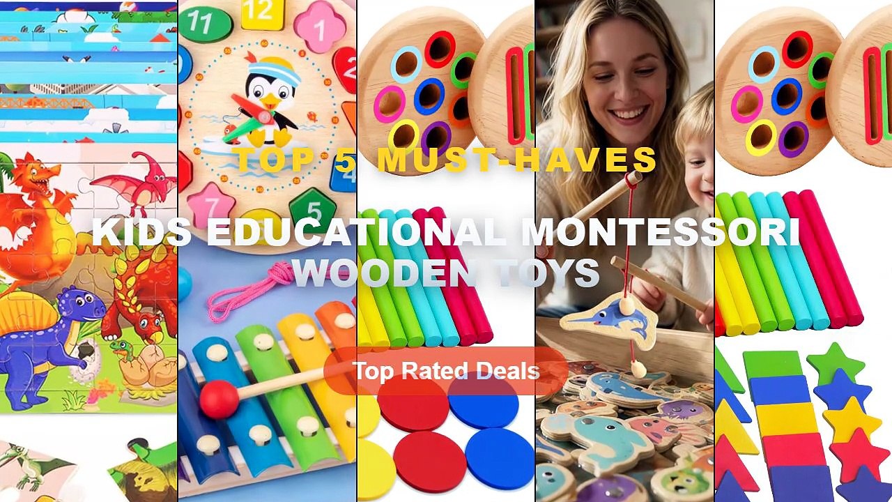Why Everyone Is Buying Kids Educational Montessori Wooden Toys - Wooden Magnetic Fishing Toy Montessori Marine Cognition...