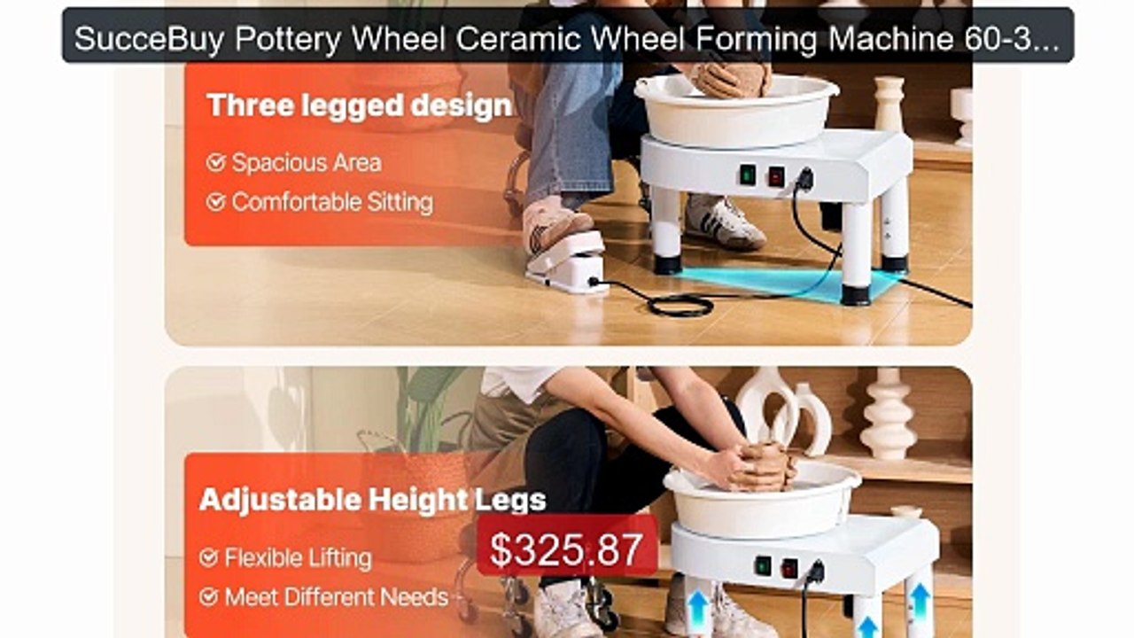 SucceBuy Pottery Wheel Ceramic Wheel Forming Machine 60-300 RPM Sp... -- Best Deal 2026 | Shop Now!