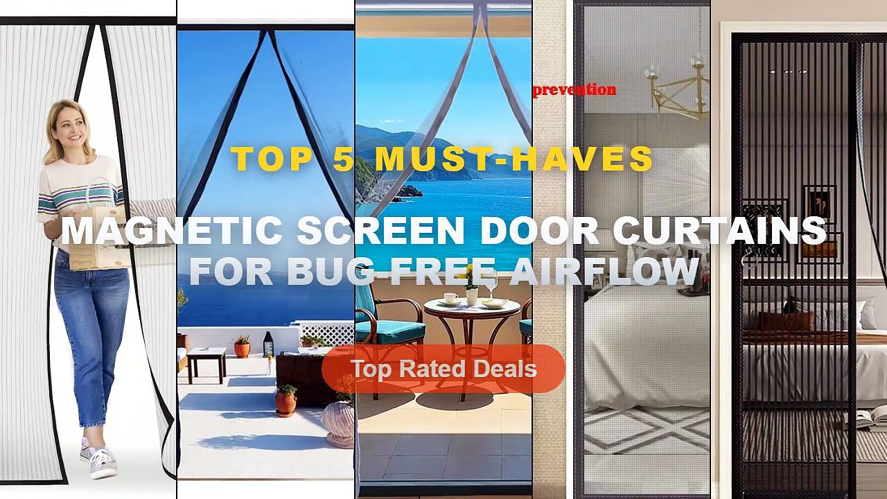 Top 5 Best Magnetic Screen Door Curtains For Bug-Free Airflow (Must Have!)
