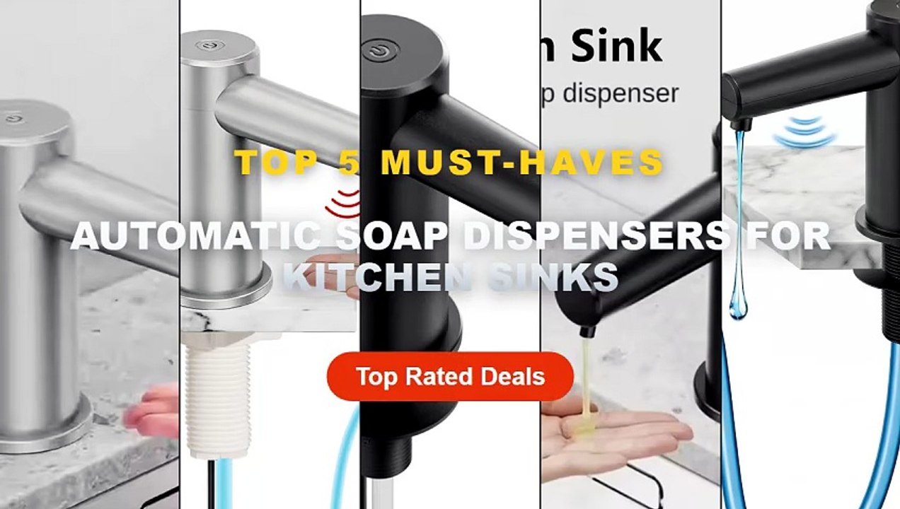 Amazing Automatic Soap Dispensers For Kitchen Sinks You Need To See - Touchless Kitchen Sink Soap Dispenser Automatic De...