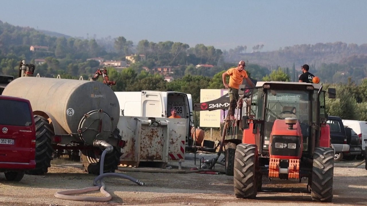 Incendie dans le Var : les agriculteurs en renfort