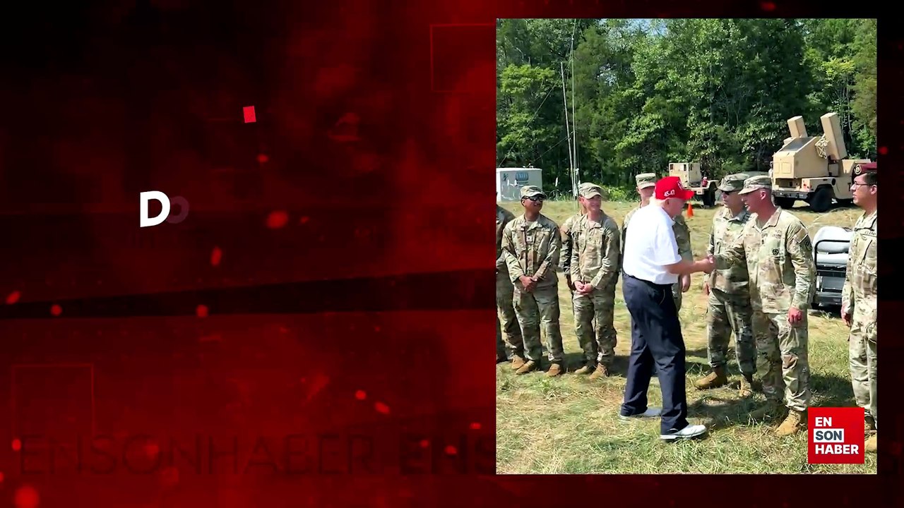 Donald Trump, ABD askerleri ile görüştü