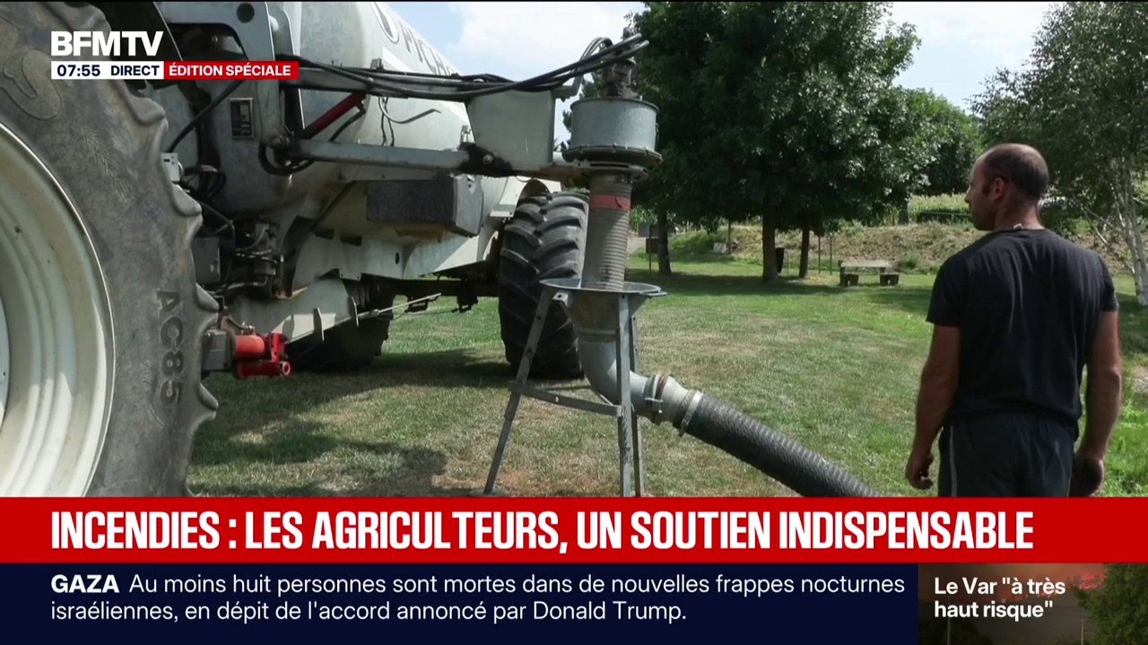 Incendies: les agriculteurs, un soutien indispensable pour les pompiers