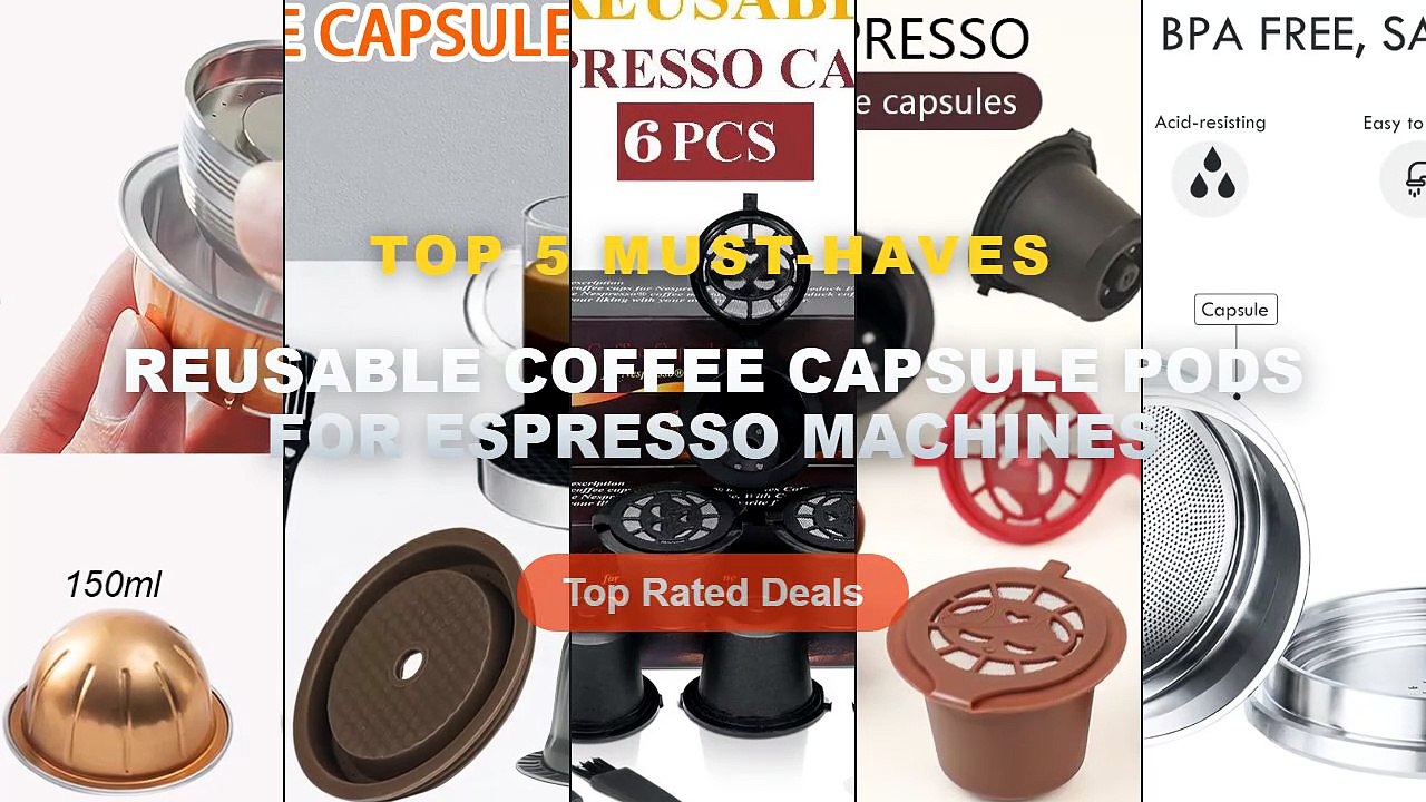 Top 5 Best Reusable Coffee Capsule Pods For Esp...