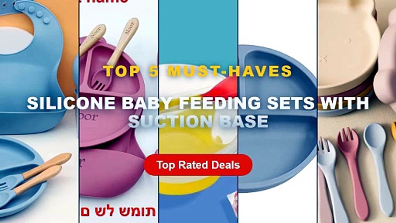 Don't Buy Silicone Baby Feeding Sets With Suction Base Before Watching This! - 6Pcs Silicone Tableware For Kids Baby Fee...