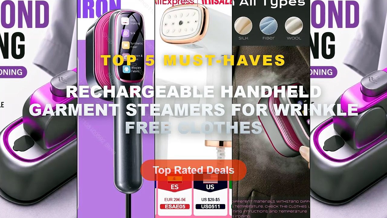 Why Everyone Is Buying Rechargeable Handheld Garment Steamers For Wrinkle Free Clothes - Portable Steamer Iron Steam Han...