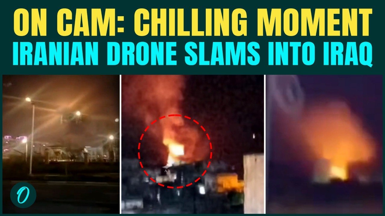Iranian Drones RAIN FIRE on Iraq! Huge Blaze Erupts After Strike Near Erbil as Baghdad Goes on ALERT