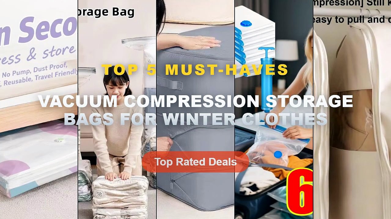 Amazing Vacuum Compression Storage Bags For Win...