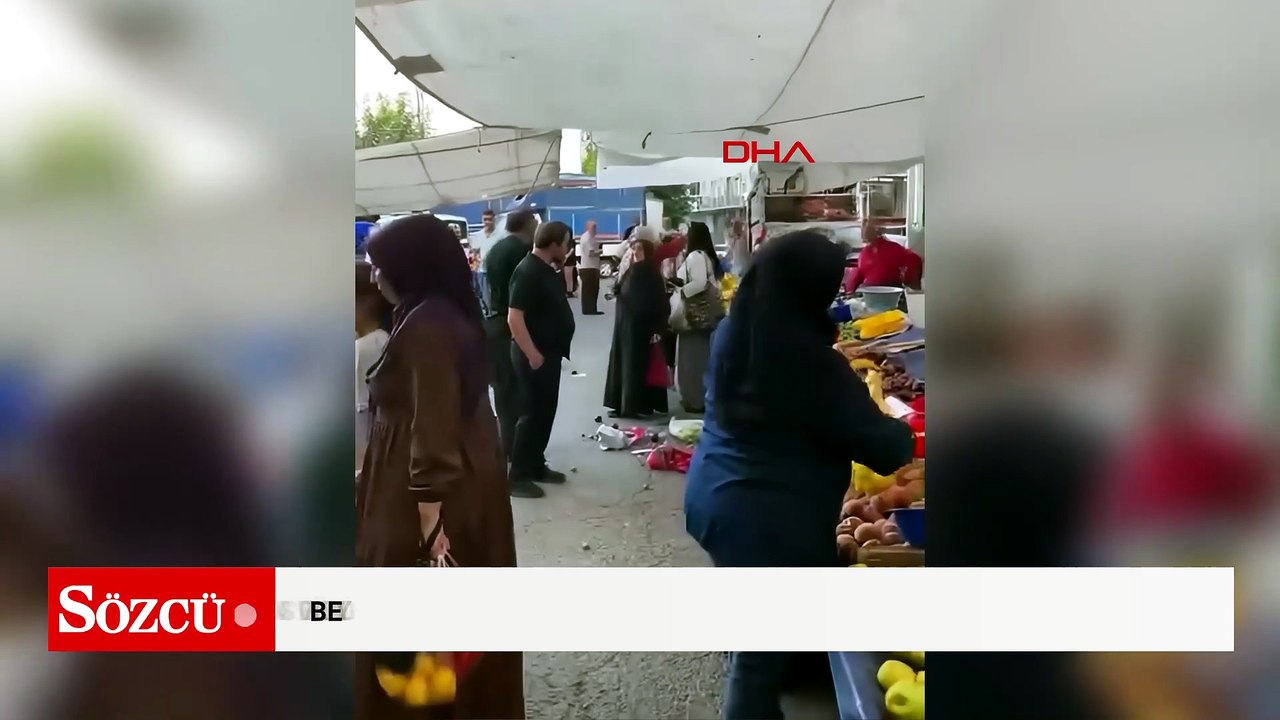 Beyoğlu’nda pazarda 'Ürünlere zarar verdin' kavgası: Kadın başından yaralandı esnaf tutuklandı