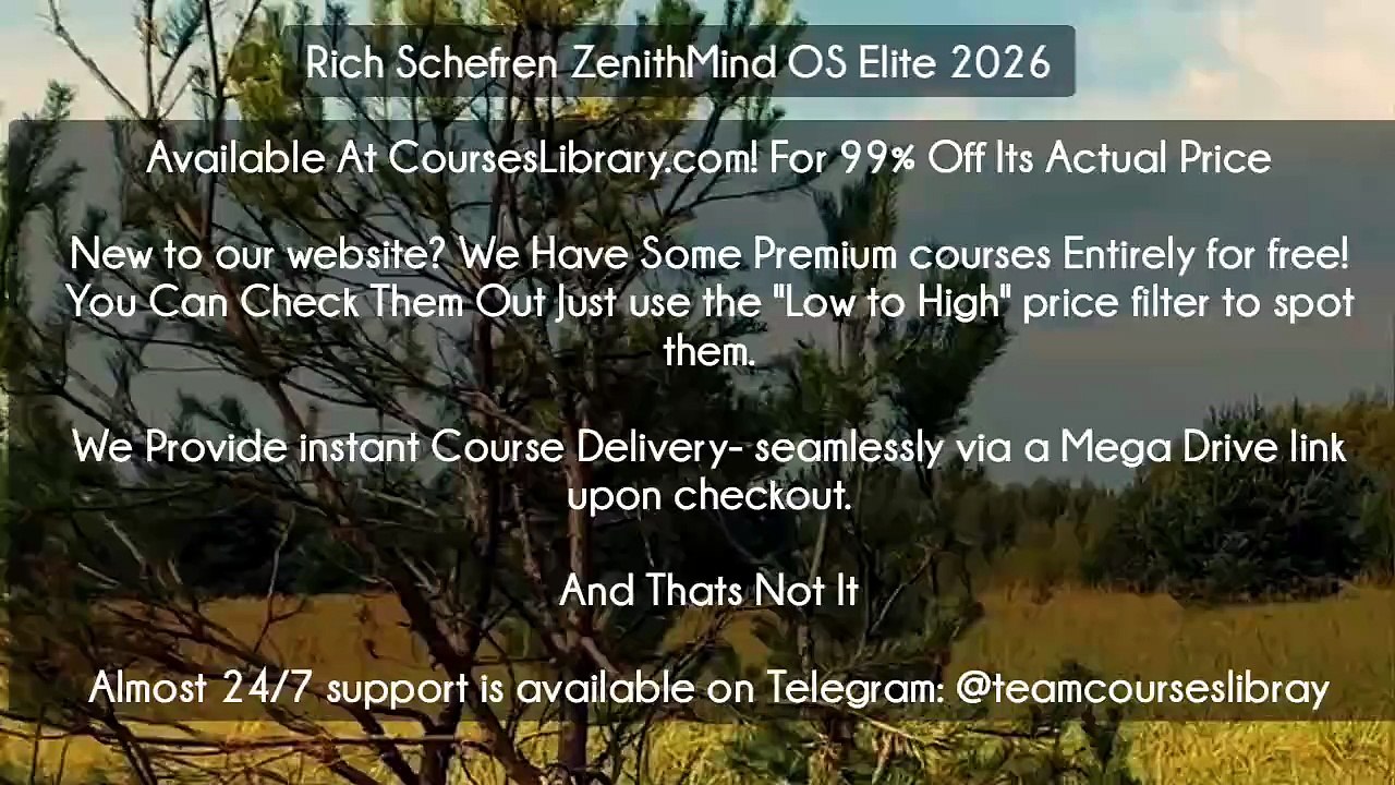 (Courseslibrary.com)Rich Schefren ZenithMind OS...