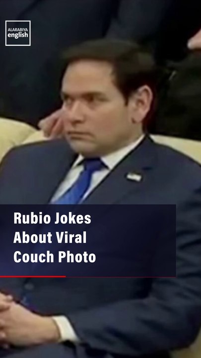 Rubio Jokes About Viral Couch Photo