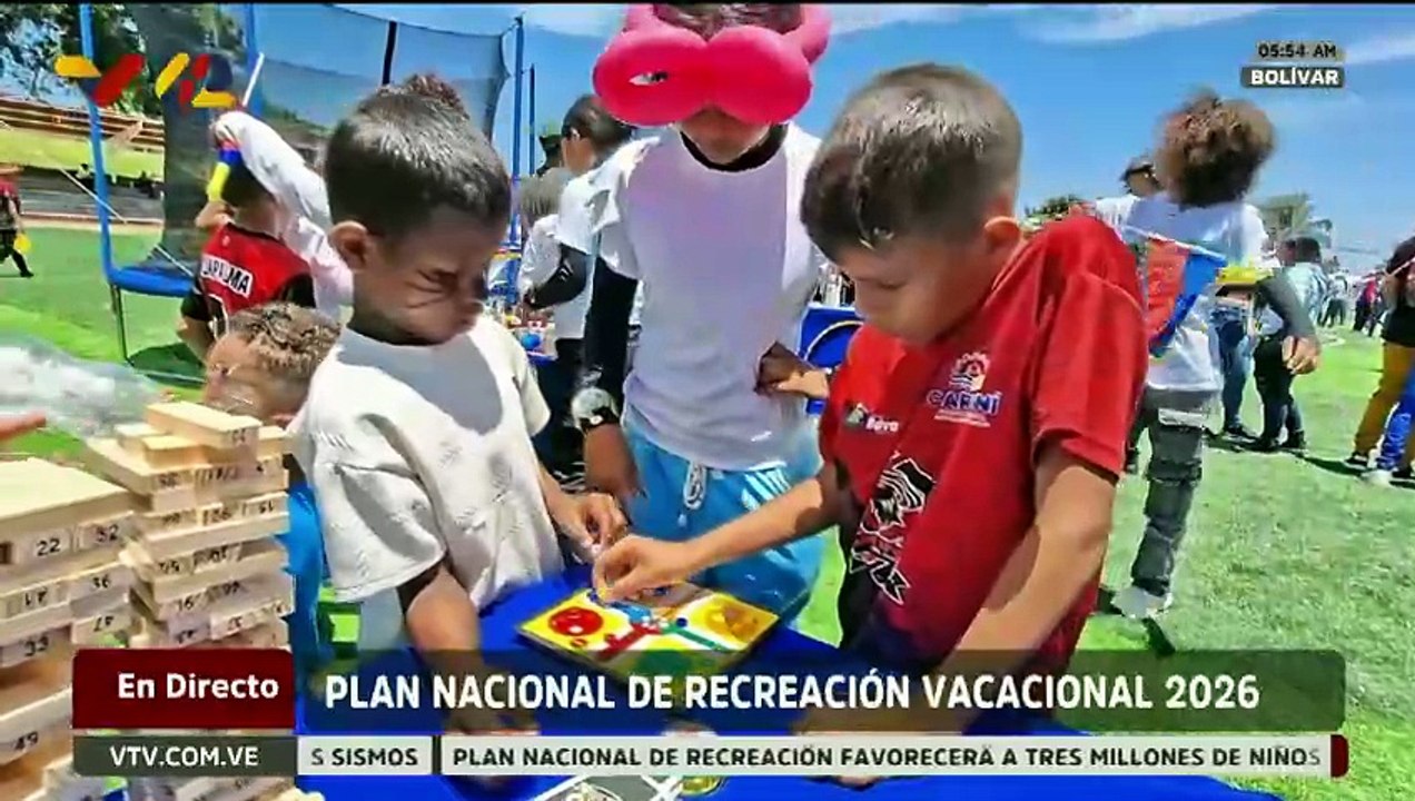 Bolívar | Realizan el lanzamiento del Plan Vacacional Reir 2026 con más de 50 recreadores