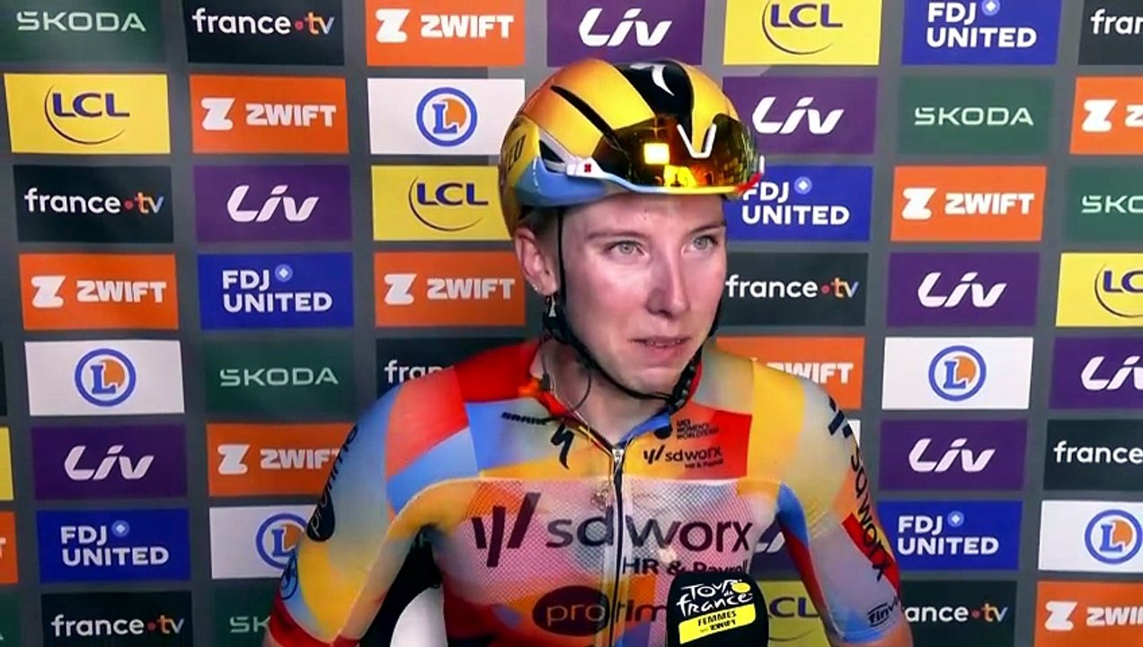 Tour de France Femmes 2026 - Lorena Wiebes en interview après la 1ère étape
