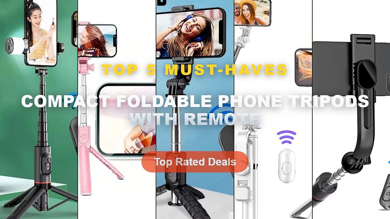 Cheap & Best Compact Foldable Phone Tripods Wit...