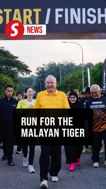 Putrajaya run with Sultan Nazrin roars for Malayan tiger conservation