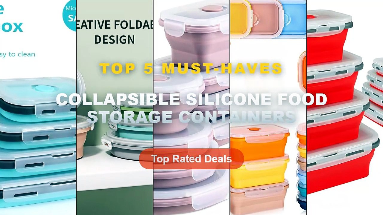 Collapsible Silicone Food Storage Containers: T...