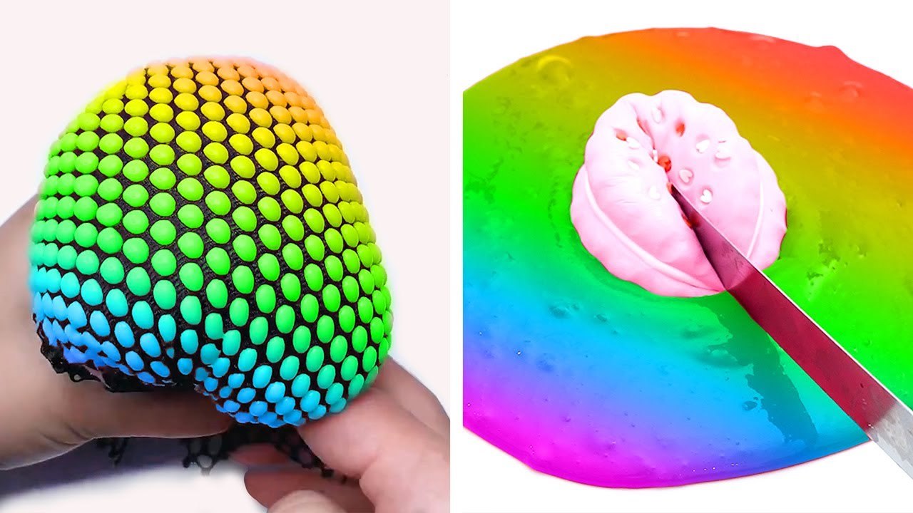 Colourfull, Popping And Satisfying Slimes You've Seen - Relaxing Slime 2024