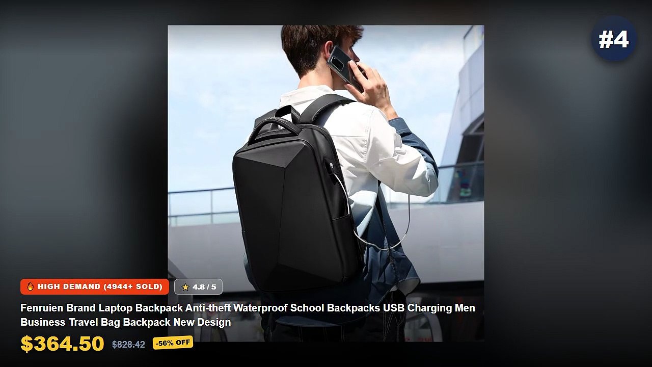 Best Anti Theft Travel Backpacks With USB Charging Port on AliExpress | Review - Backpack Bookbag for College Laptop Tra...