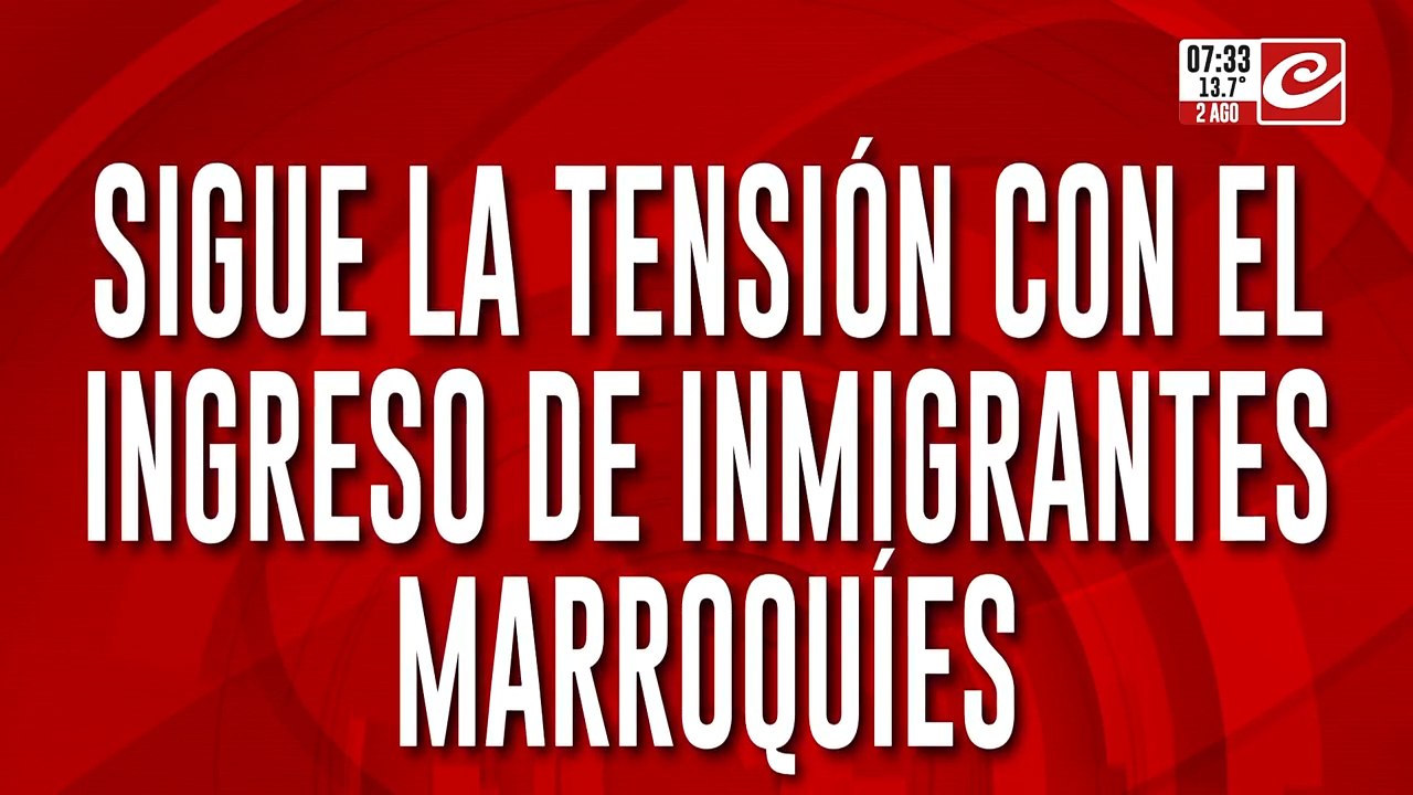 Sigue la tensión con el ingreso de inmigrantes marroquíes