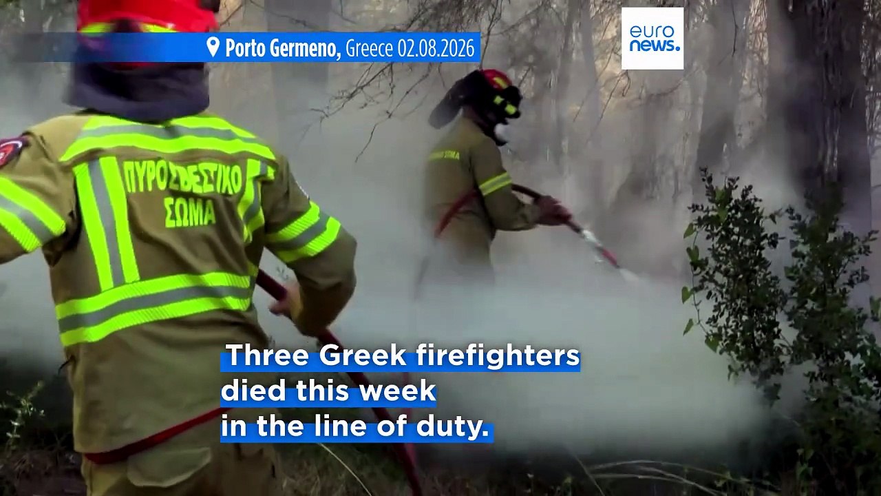 Europe's wildfires update: two helicopters collide while battling fire in Greece