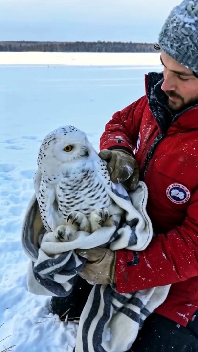 The Snowy Owl Everyone Thought Was Too Weak to Fly... 🦉❄️