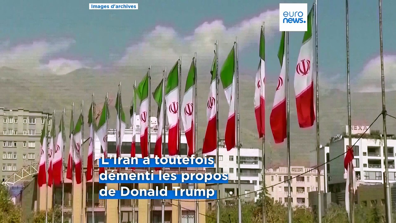 Donald Trump annonce la suspension des frappes américaines contre l'Iran
