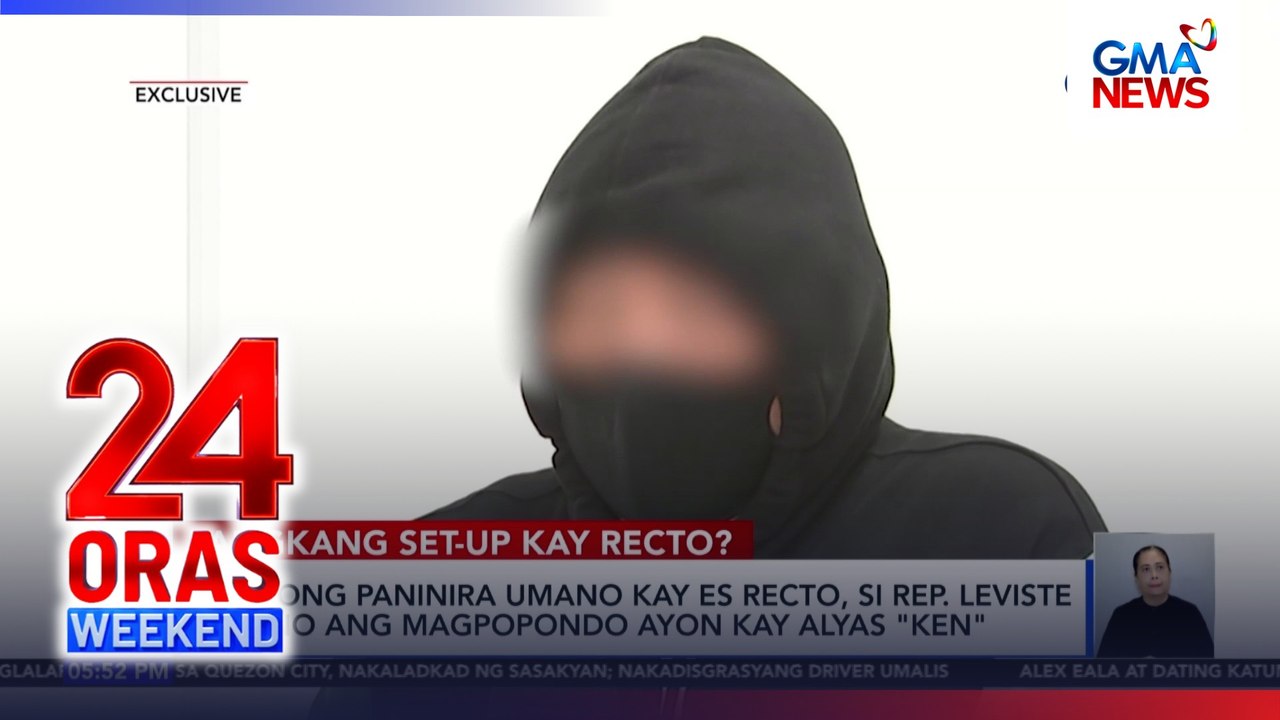 EXCLUSIVE: Talent manager reveals alleged plot to malign Ralph Recto | 24 Oras Weekend