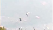 Atina'da iki yangın söndürme helikopteri çarpıştı!