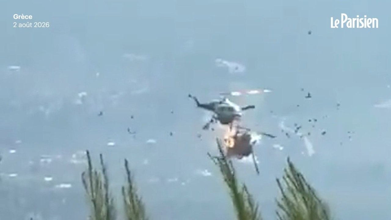 Grèce : collision entre deux hélicoptères luttant contre un violent incendie