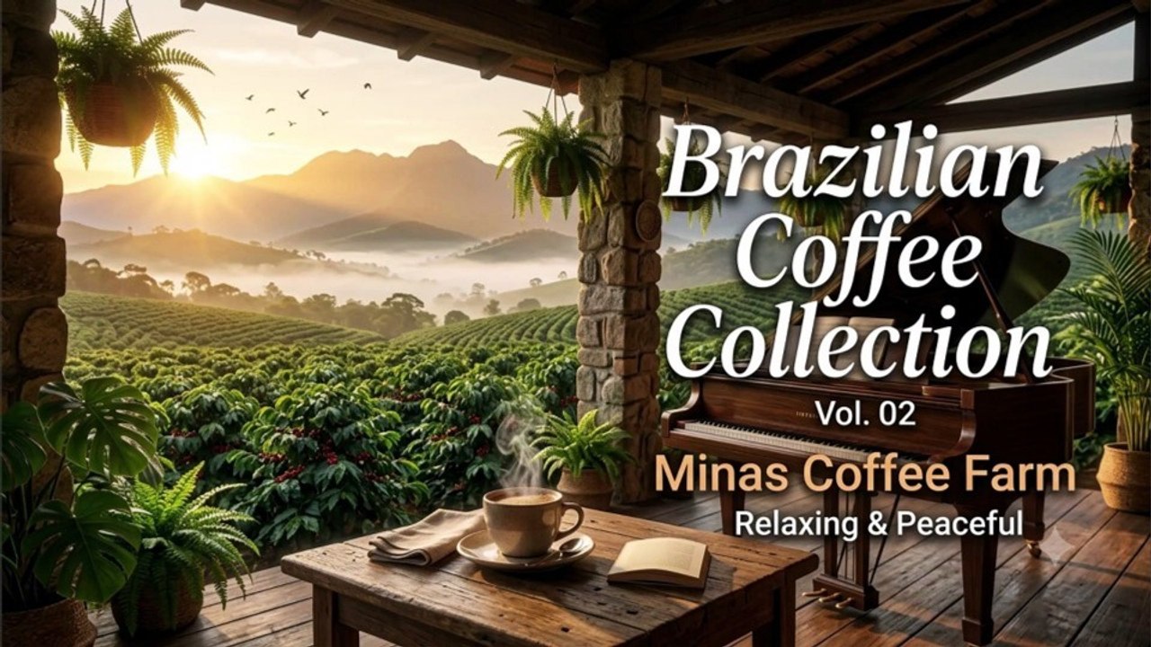 Minas Coffee Farm 🌄 Brazilian Piano Music & Cou...