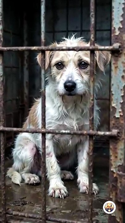 So thin… so scarred… still waiting behind these bars.