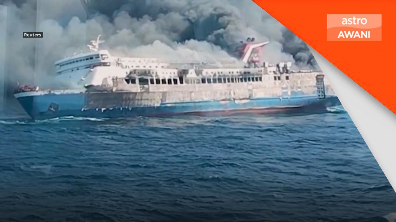 Lima maut, 41 hilang feri terbakar di Madura,Indonesia