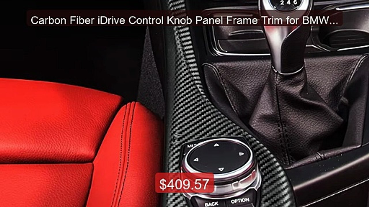Carbon Fiber iDrive Control Knob Panel Frame Trim for BMW 1... -- Top Pick 2026 | Unbeatable Price!