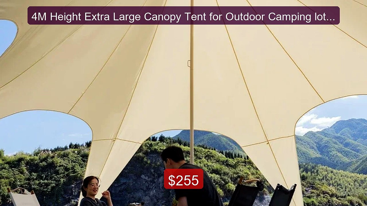 4M Height Extra Large Canopy Tent for Outdoor Camping lotus Cl... -- Hot Deal 2026 | Limited Offer!