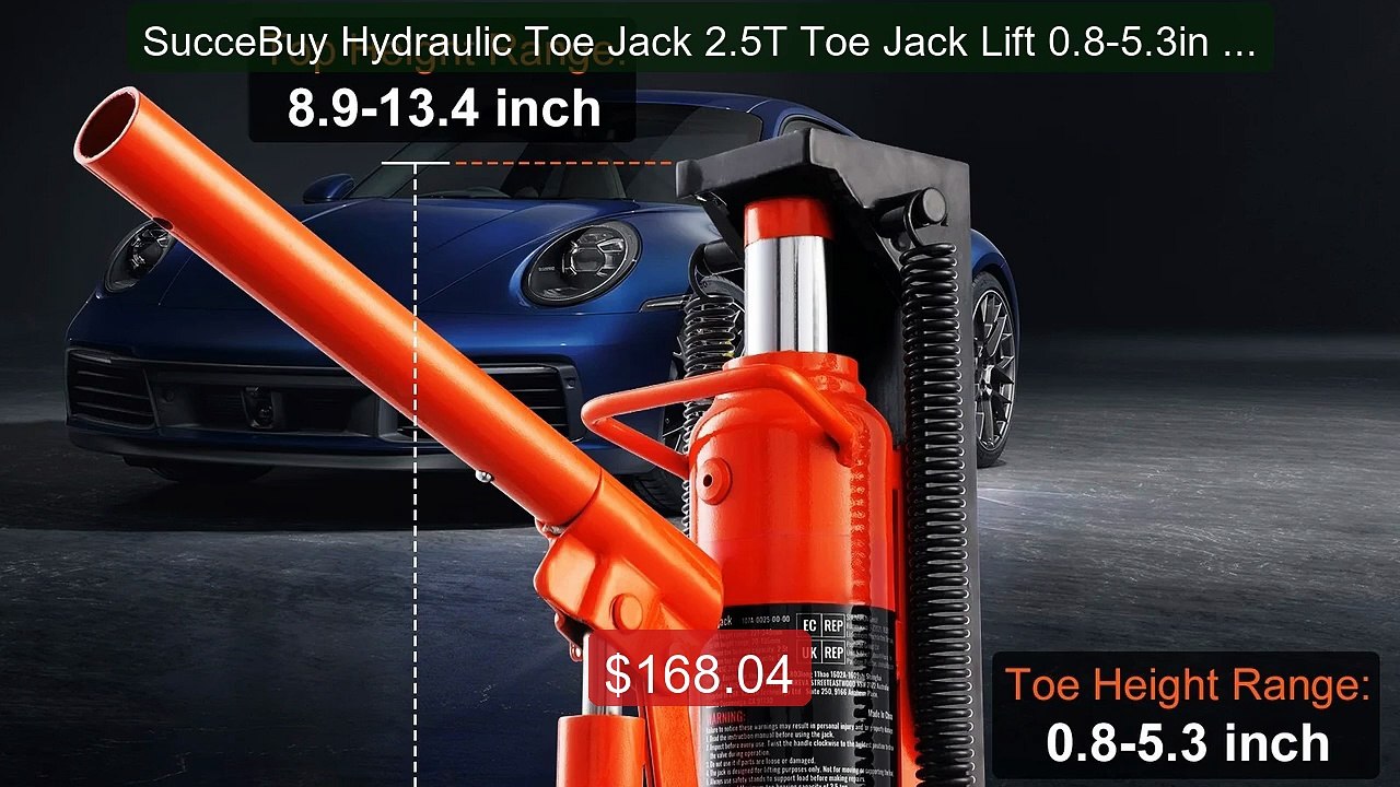SucceBuy Hydraulic Toe Jack 2.5T Toe Jack Lift...